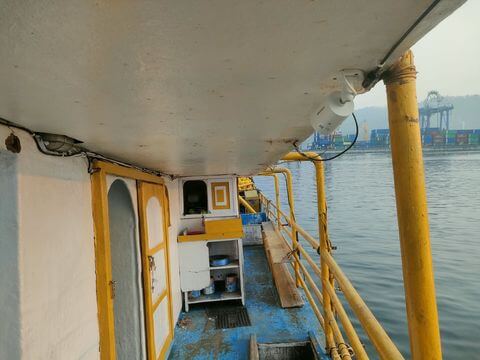 CCTV view: Port side